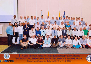 The attendees of the Colombian Society for Orthopedic Surgery and Traumatology SCCOT