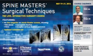 Spine Master's May 19-21, 2016 Washington University